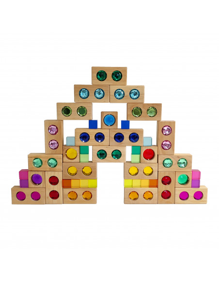 Glinsterblokken set gemengd Glinsterblokken set gemengd