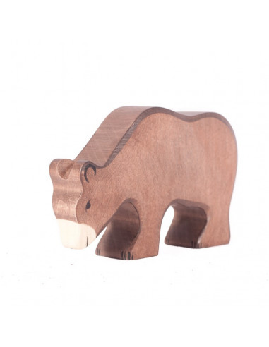 Bruine beer Holztiger