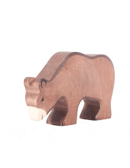 Bruine beer Holztiger