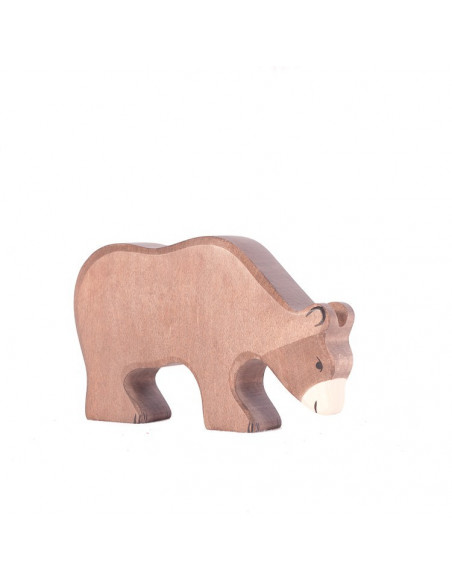 Bruine beer Holztiger