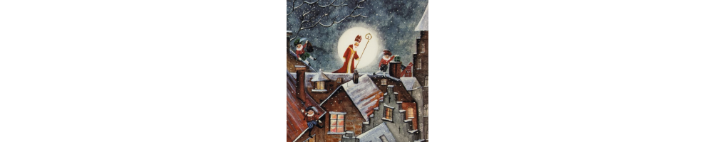 Sinterklaas seizoenslamp platen - Houtspel