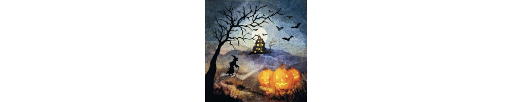 Halloween seizoenslamp kaarten - Houtspel
