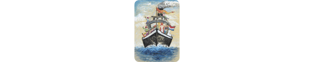 Sinterklaas ansichtkaarten - Houtspel