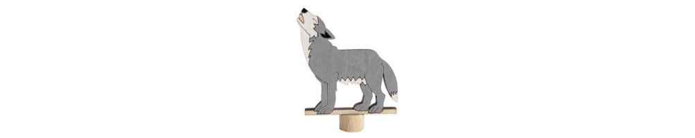 Dieren stekers voor de jaarring - Houtspel