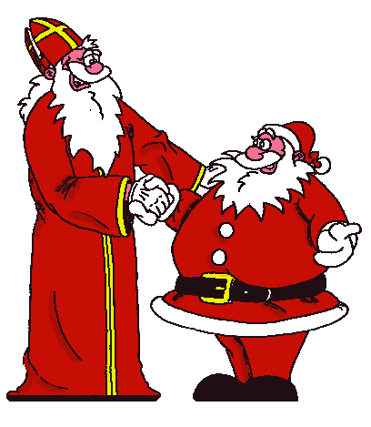 Kerstman en sinterklaas