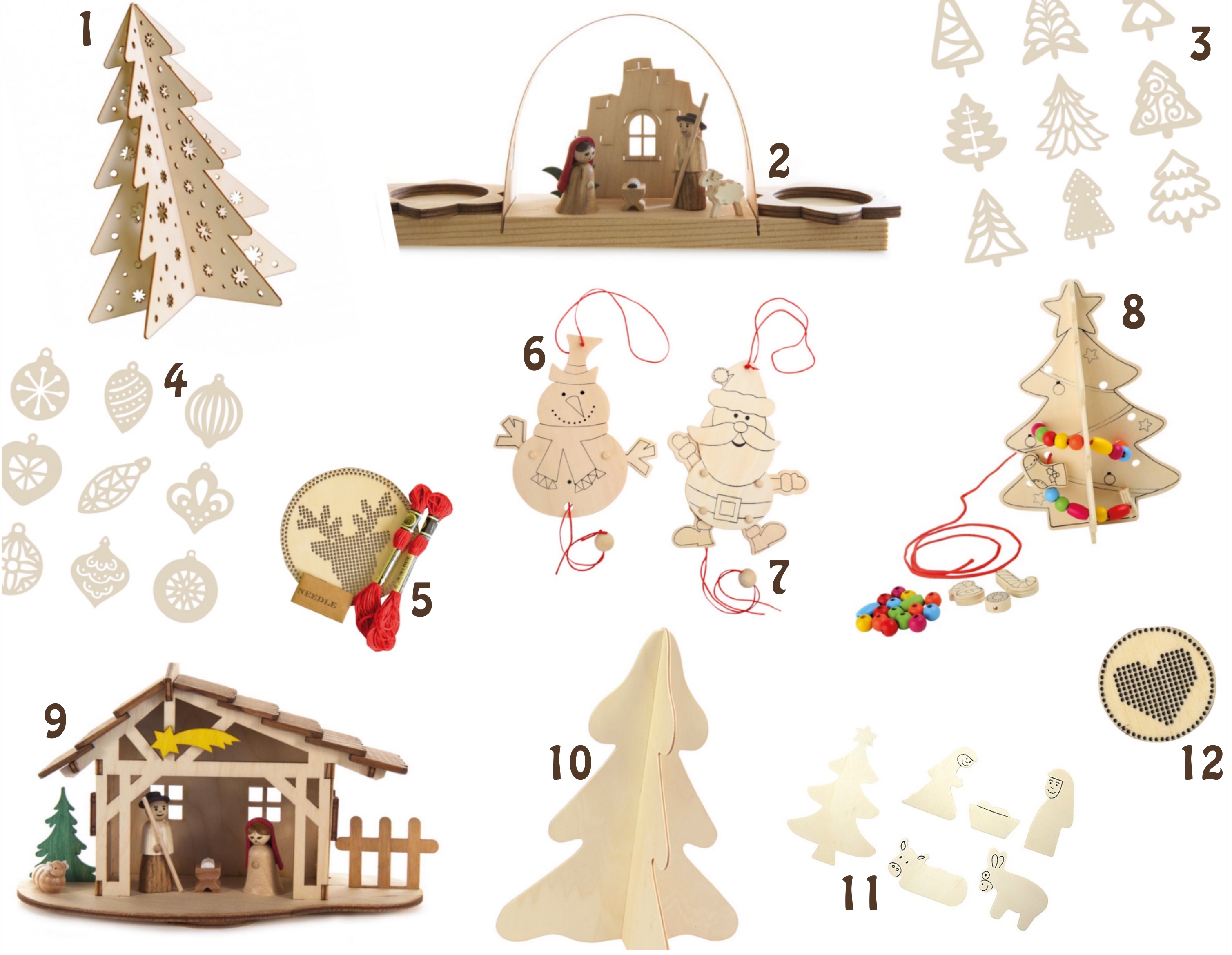 Wonderlijk Knutselen voor kerst - Duurzaam houten speelgoed VI-35