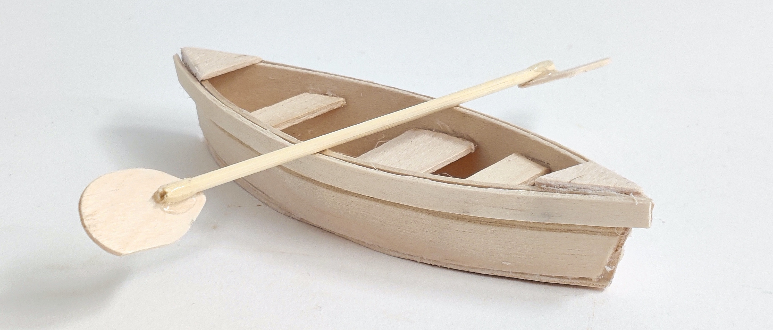 Ambassade textuur fiets Knutsel een kano van ijsstokjes - Houtspel - Duurzaam houten speelgoed